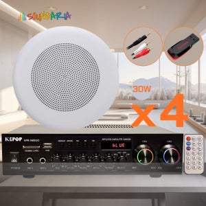 천장 앰프스피커 세트 매장 병원 교회 학원 필라테스 사무실 KPR-160EUG 30W 4개