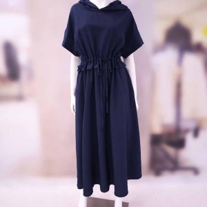 보니스팍스 후드넥 허리 스트링 원피스 XQ4OP863T0