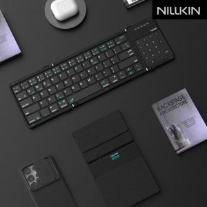 (6개월AS,한글 제공)NILLKIN 큐브포켓 3단 접이식 터치패드 블루투스 휴대용 키보드