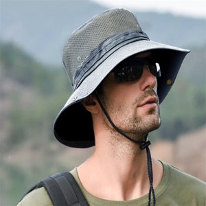 쥬쥬스토어 사이드메쉬 등산모자(그레이) 등산용모자