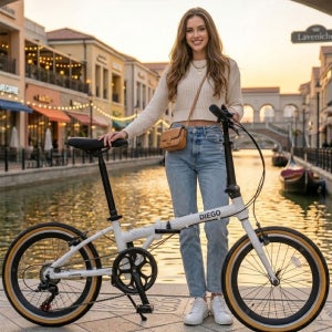 26 오투휠스 디에고 서울7 알루미늄 미니벨로 접이식 자전거 50.8cm(20인치) 반조립