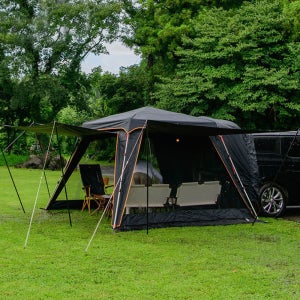 제드 오토듀얼팔레스AL 경량 알루미늄 오토폴 카니발도킹 텐트 블랙