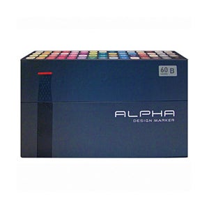 알파색채 디자인 마카 세트 60색 B 1세트
