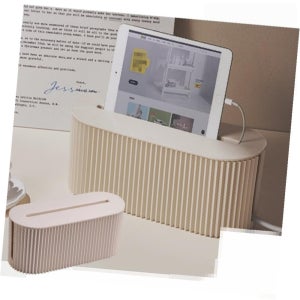 별별마켓 타원형 멀티탭 정리함 케이스 고정 콘센트