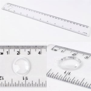 보급창고 돋보기 자 30cm 투명자 학생용자 투명돋보기자