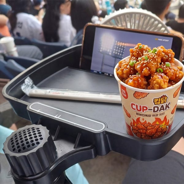 야구장 테이블 간이테이블 캠핑용품 식탁 축구 간식선반 휴대용 컵홀더 차량용 경기장 직관