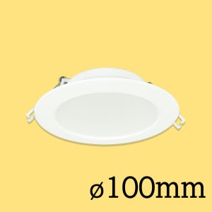 (4인치) 오스람 LED 다운라이트 매립등 슬림 플리커프리 100mm, 10W, 전구색