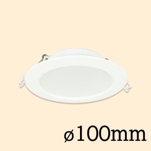 (4인치) 오스람 LED 다운라이트 매립등 슬림 플리커프리 100mm, 10W, 주백색
