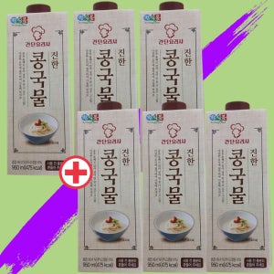 정식품 진한 콩국물 950ml x 6팩 콩물 두유 콩국수 만들기