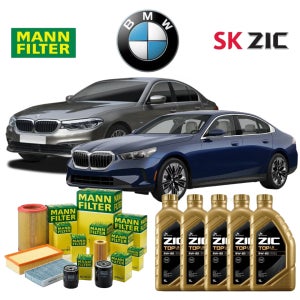 BMW 520i 530i 530e 540i 엔진오일세트 G30/G31/F90 (B48/B58) 만필터 지크합성유