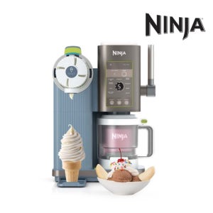 닌자 스월 크리미 소프트아이스크림 메이커 NC701EU 블루그레이 [국내전용 220V]
