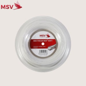 (릴 컷팅)MSV 포커스헥스 소프트 화이트 1.20mm 테니스스트링
