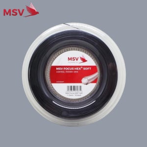 (릴 컷팅)MSV 포커스헥스 소프트 블랙 1.20mm 테니스스트링