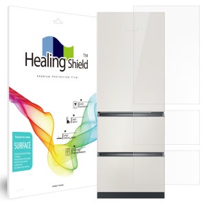 위니아 딤채 김치 냉장고 스탠드형 330L 3도어 WDT33GRPIE 무광 외부보호필름 세트