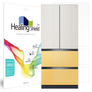 위니아 딤채 김치 냉장고 스탠드형 467L 4도어 WDQ48GVPKEY 무광 외부보호필름 세트