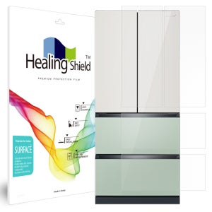 위니아 딤채 김치 냉장고 스탠드형 551L 4도어 WDQ57GRPIEM 무광 외부보호필름 세트