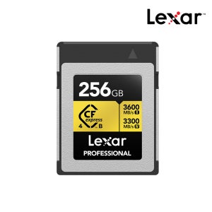 렉사 CFexpress Type B 4.0 골드 8K RAW 메모리 카드 256GB