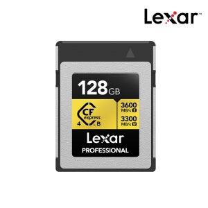렉사 CFexpress Type B 4.0 골드 8K RAW 메모리 카드 128GB