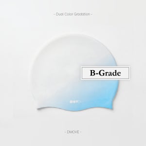 B-Grade 디무브 실리콘 수모 수영모 듀얼 컬러 그라데이션 수영모자