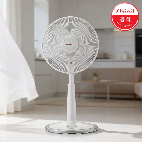 신일 선풍기 가정용 저소음 사무실 스탠드 원룸 30cm(12인치) 5엽 26년형