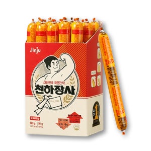 JINJU 진주햄 천하장사 소세지 국민간식 (50g 16개입) 오리지널, 800g, 1개