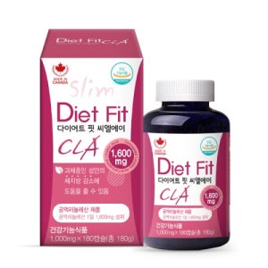 [캐나다직수입] 씨엘에이 다이어트 핏 CLA 1000mg 180캡슐, 1개