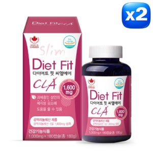 [캐나다직수입] 씨엘에이 다이어트 핏 CLA 1000mg 180캡슐, 2개