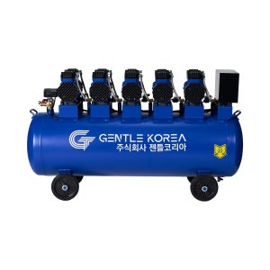 10마력콤프레샤 오일리스 저소음 공업용 대형콤프레샤 샌딩 금속 동시작업 10.5HP(블루)