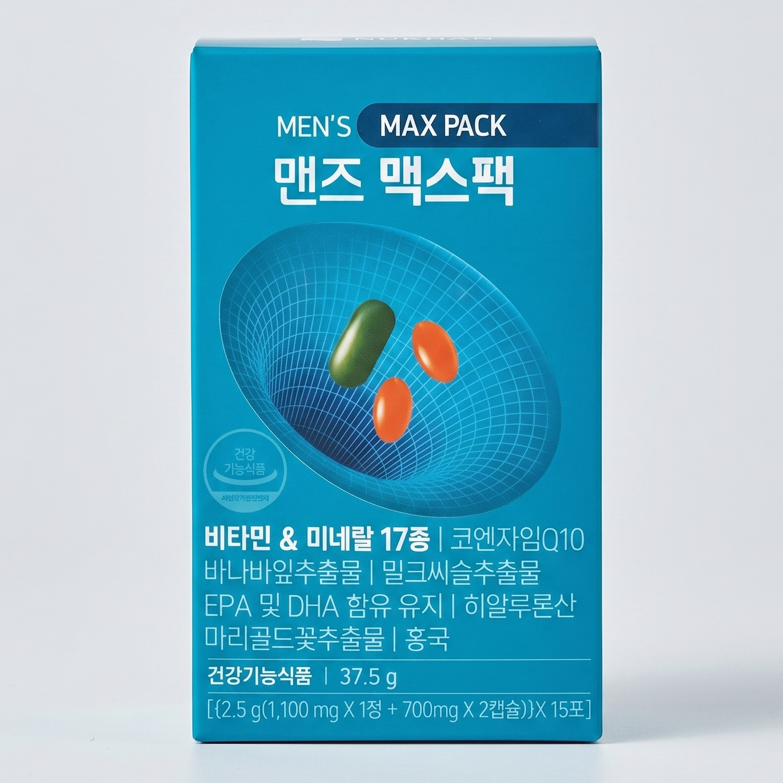 뉴칸 맨즈 맥스팩 멀티비타민&amp;미네랄 17종 남성 올인원 오메가3 종합비타민 코엔자임