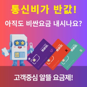 KT 알뜰요금제 유심 구매 온라인 셀프개통 USIM 이동 SK/LG 후불