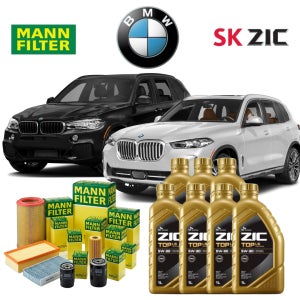 BMW X5 xDrive 30d 엔진오일세트 F15/G05 (B57/N57) 만필터 지크합성유