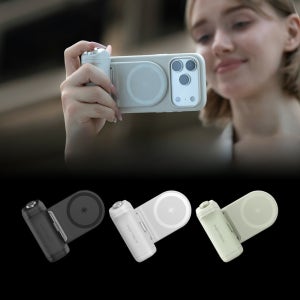 피지테크 맥캠 2 맥세이프 스마트폰 그립 블루투스 리모컨 3000mAh 보조배터리 PGYTECH