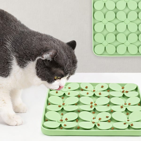 고양이 강아지 실리콘 잔디 노즈워크 식기 매트 분리불안 낼름 킁킁 스니핑 스너플매트