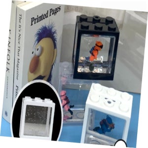 별별마켓 블럭 미니어항 화이트 아이선물 사무실소품 수조