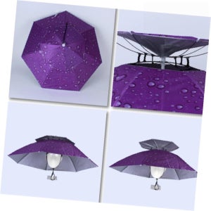 별별마켓 2단 우산모자 대형 퍼플 헬멧 통풍 레저