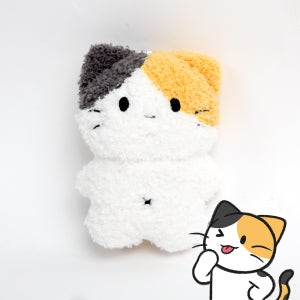 비마이펫 고양이 강아지 인형 키링 삼색이, 1개