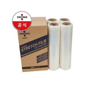 오공 스트레치필름 공업용랩 25mic 250m 1박스 4롤 포장랩