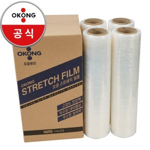오공 스트레치필름 공업용랩 30mic 200m 1박스 4롤 포장랩