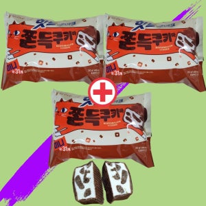 오리온 핫브레이크 쫀득쿠키바 미니 352g x 3봉 초코바