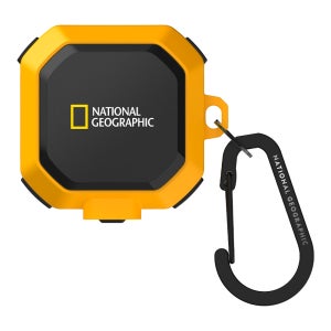 내셔널지오그래픽 러기드 범퍼 락 케이스 갤럭시 버즈 라이브-버즈1 프로-버즈2-버즈2 프로 공용, 옐로우