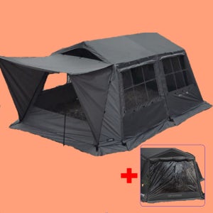 카즈미 와일드 필드 오스카 하우스 TPU 포함 캐빈형 텐트 패밀리