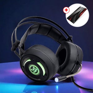 1+1 녹스 헤드셋 장패드 세트 가상 7.1채널 진동 게이밍 헤드셋