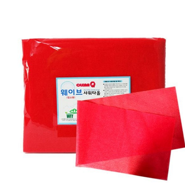 웨이브 바디 타올 스크럽 목욕타올 폴리에스터 <b>각질</b> 목욕용