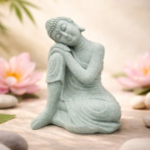 앉아있는 미니 불상 명상 부처님 석가모니 불교 굿즈 부처님오신날 관세음보살