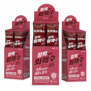 화깨수 숙취해소제 편의점 숙취해소음료 체리, 10포, 3개