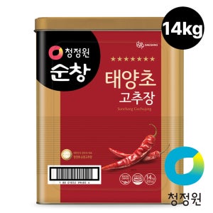 청정원 순창 대용량 태양초 고추장 14kg