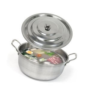 태연살림 인덕션가능 통삼중 스텐 양수 대형 국솥 42cm 업소용 스테인리스 곰솥 스텐곰솥