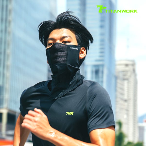 타이탄워크 에어로쿨가드 자외선차단마스크 러닝 마스크 골프 스포츠