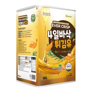 4일바삭 콩튀김유 업소용 식당 대두유 식용유 18L