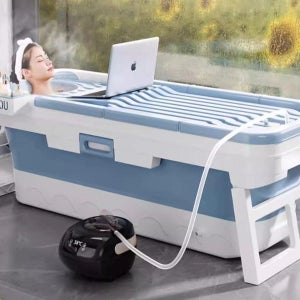 접이식 목욕통 반신욕 반신욕조 대형욕조 접이식욕조 반신욕기